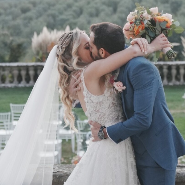 Matrimonio in Toscana per Jessica e Gabriel, dal Brasile con amore